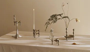 STOFF Nagel vase - Børstet krom - STOFF Nagel