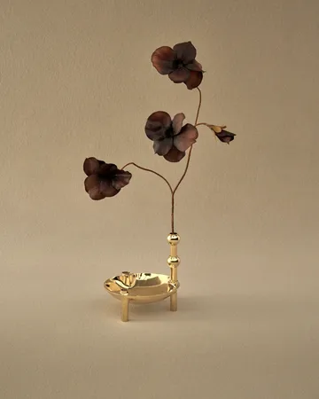 STOFF Nagel vase - Messing - STOFF Nagel