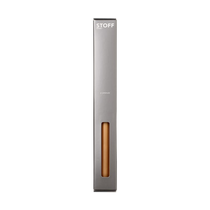 STOFF kronelys by ester & erik 6-pak, Amber STOFF
