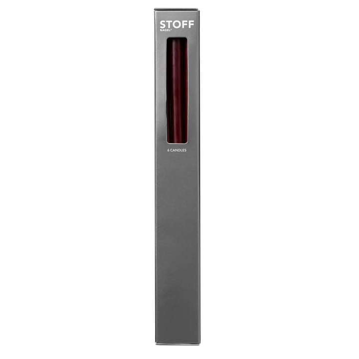 STOFF kronelys by ester & erik 6-pak, Burgundy red STOFF