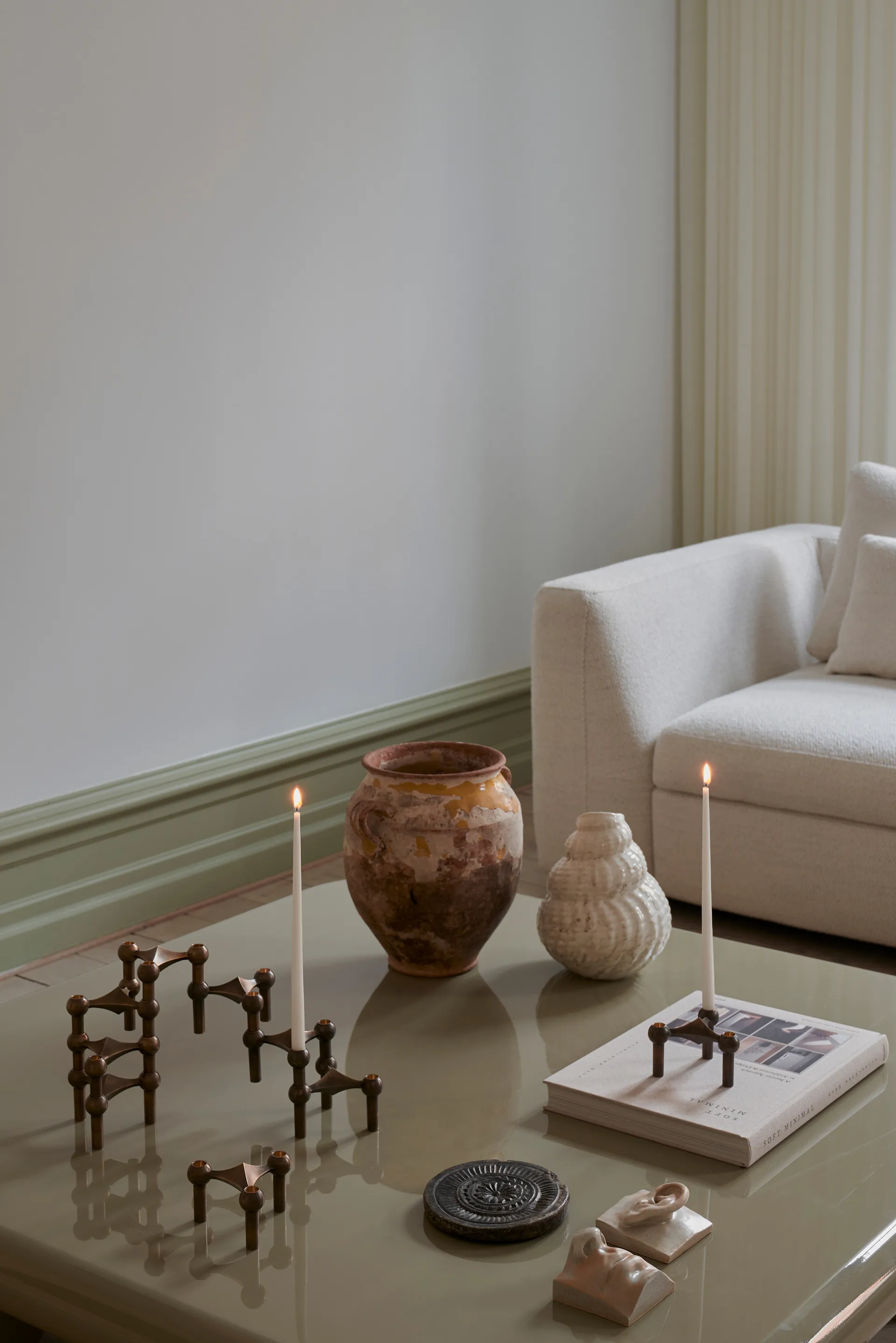 STOFF kronelys by ester & erik 6-pak, Offwhite STOFF