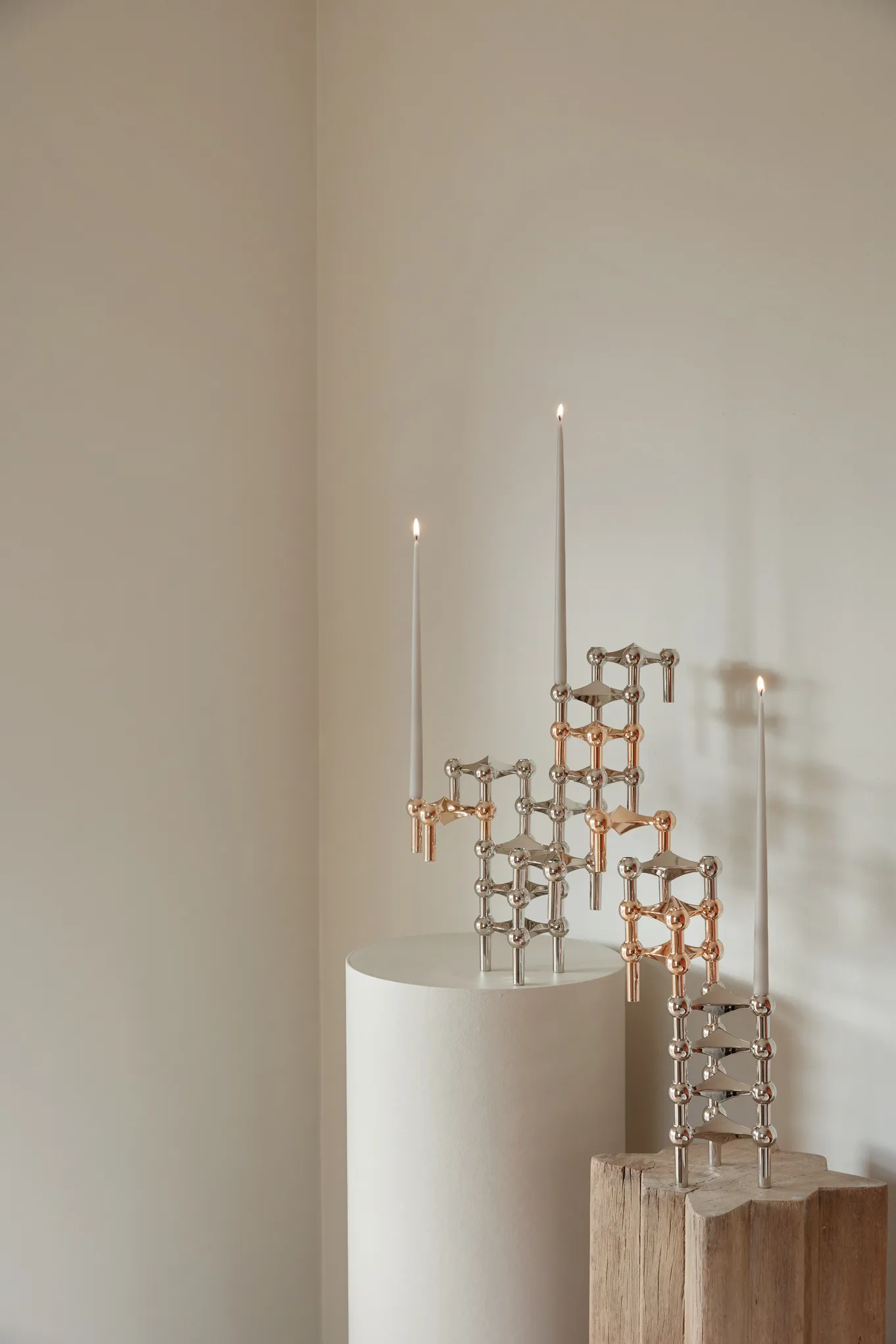 STOFF kronelys by ester & erik 6-pak, Sand STOFF