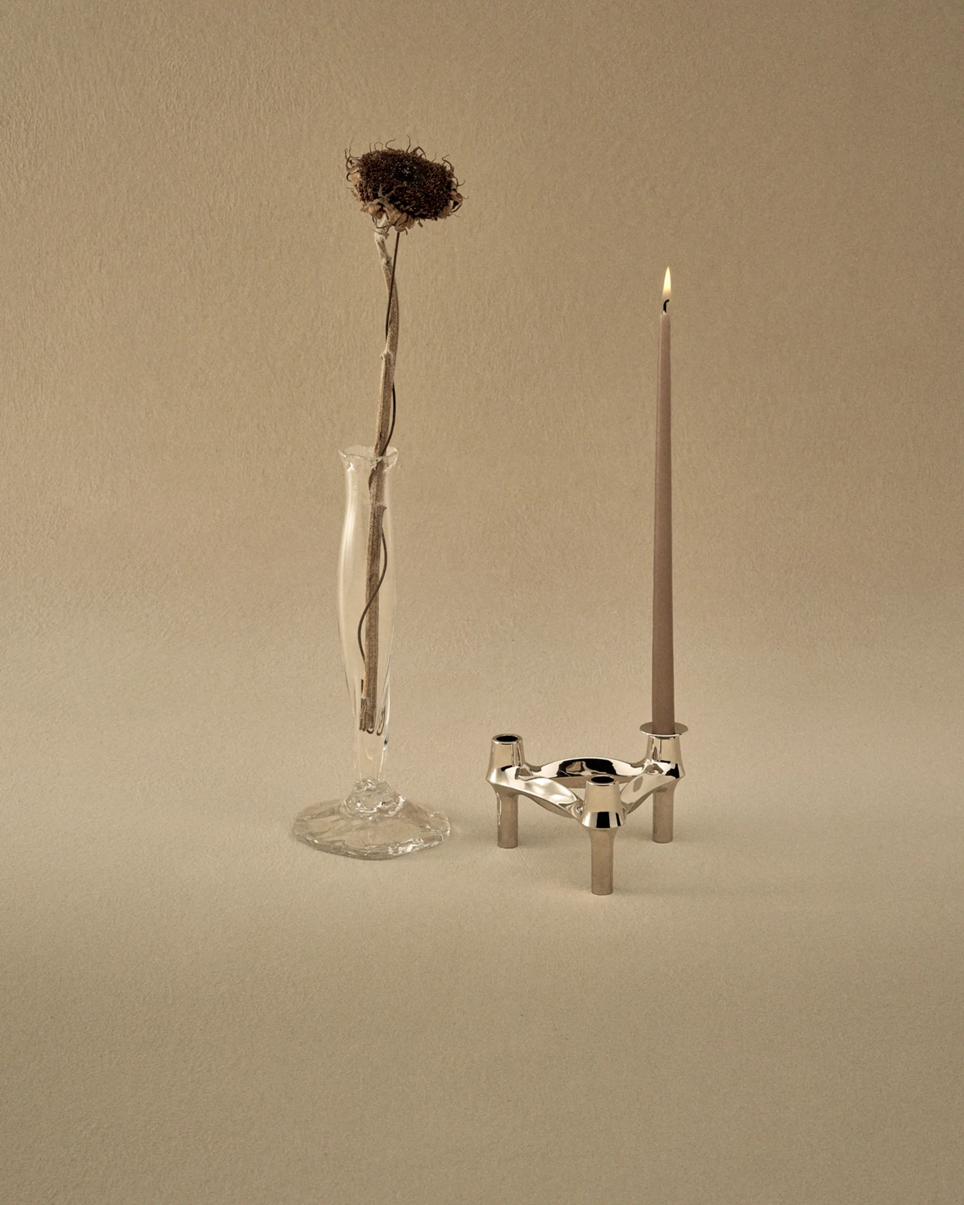 STOFF kronelys by ester & erik 6-pak, Soft brown STOFF