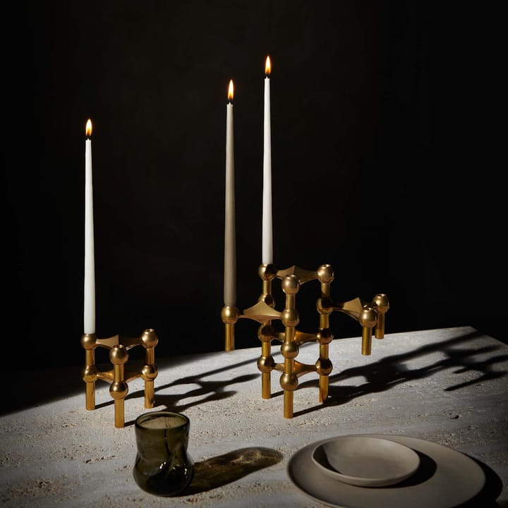 STOFF kronelys by ester & erik 6-pak, Taupe STOFF