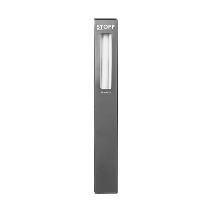 STOFF kronelys by ester & erik 6-pak, White STOFF