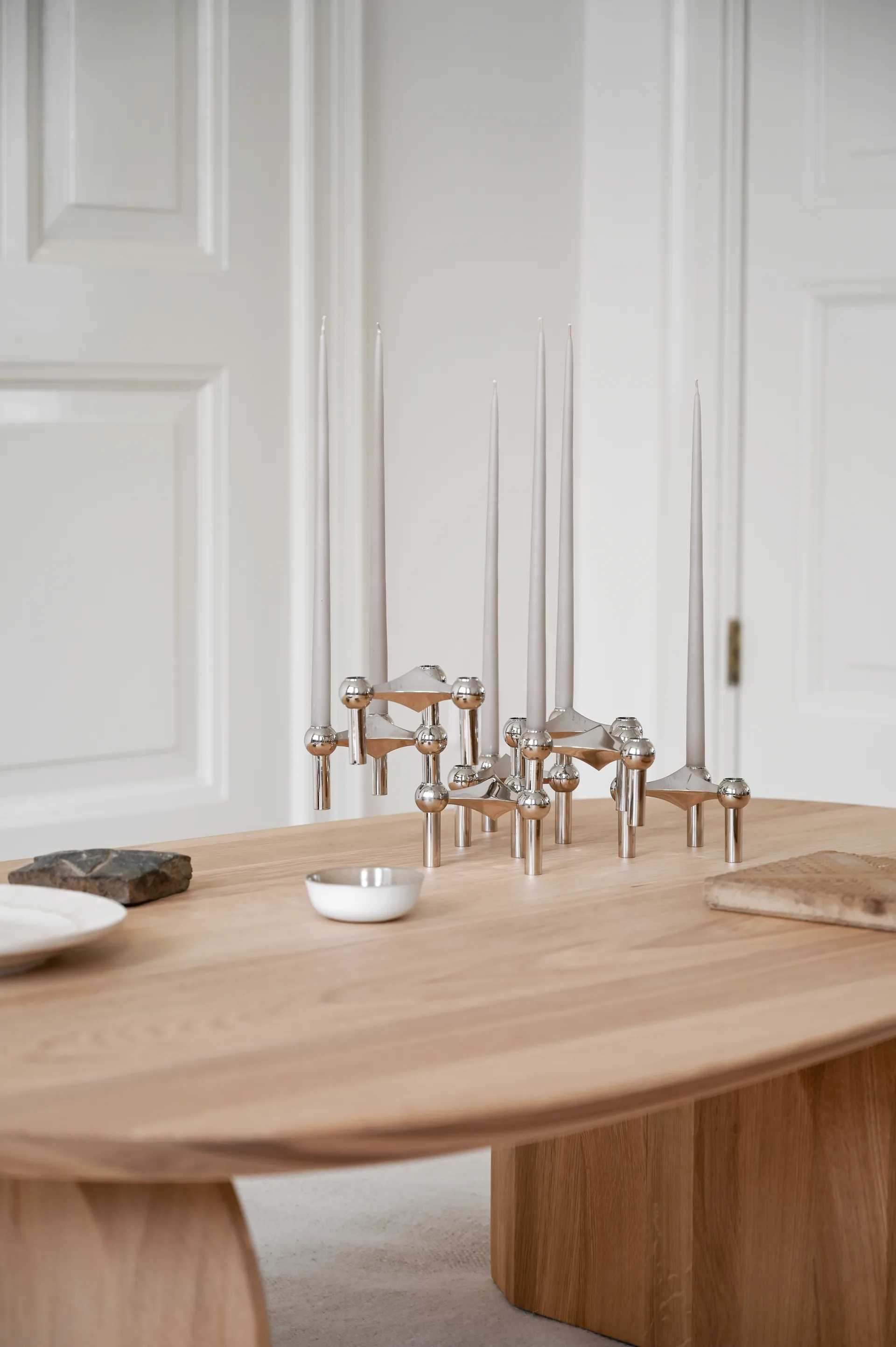 STOFF kronelys by ester & erik large 4-pak, Sand STOFF