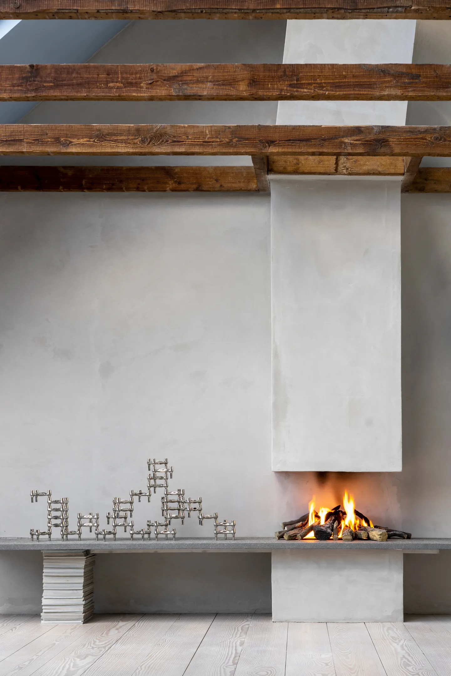 STOFF Nagel BMF lysestage 3-pak, Krom STOFF