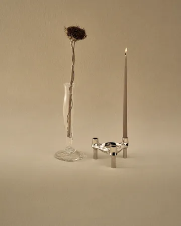 STOFF Nagel BMF lysestage - Krom - STOFF