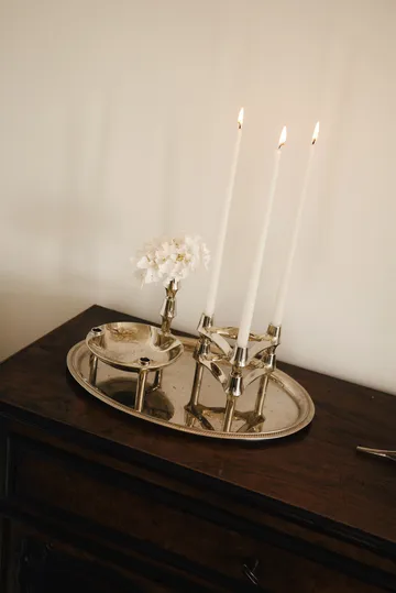 STOFF Nagel BMF lysestage - Krom - STOFF