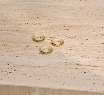 STOFF Nagel lysemanchet 3-pak - Solid messing - STOFF