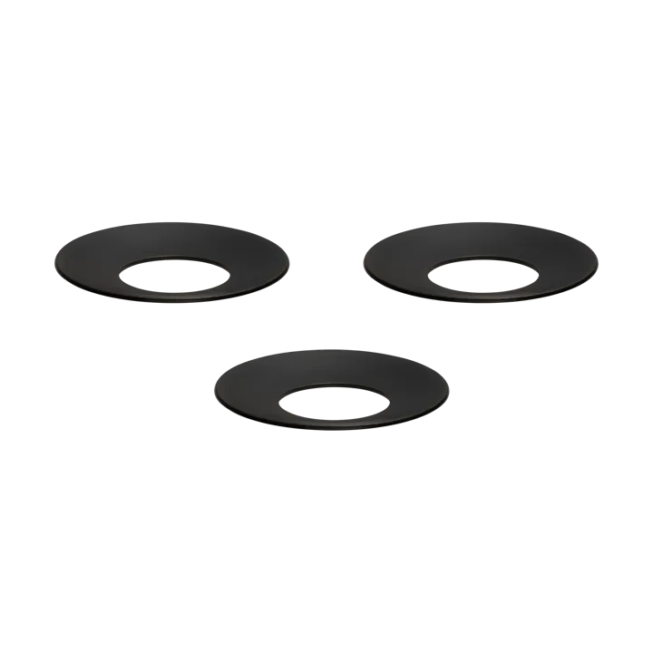 STOFF Nagel lysemanchet 3-pak - Sort - STOFF