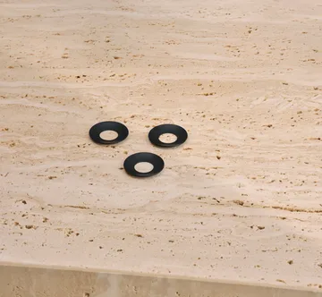 STOFF Nagel lysemanchet 3-pak - Sort - STOFF