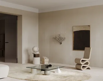 STOFF Nagel lysestage 2 dele - Krom - undefined - STOFF