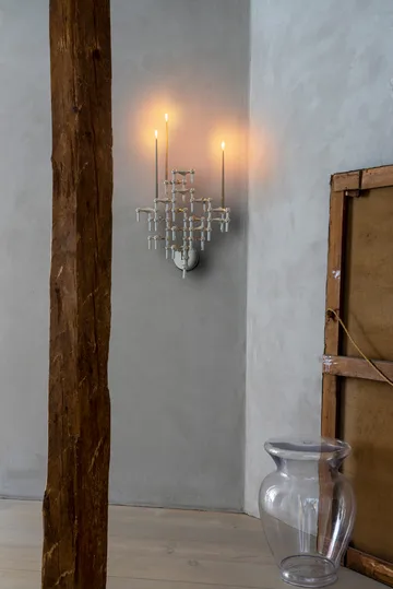 STOFF Nagel lysestage 2 dele - Krom - undefined - STOFF