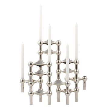 STOFF Nagel lysestage 3-pak - krom - STOFF