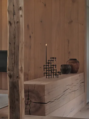 STOFF Nagel lysestage 3-pak - Sort krom - STOFF