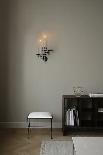 STOFF Nagel lysestage 3-pak - Sort krom - STOFF