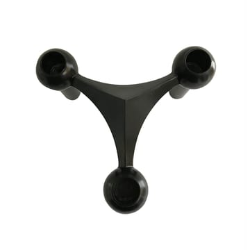 STOFF Nagel lysestage 3-pakke - sort - STOFF