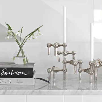 STOFF Nagel lysestage 6-pak - Krom - undefined - STOFF