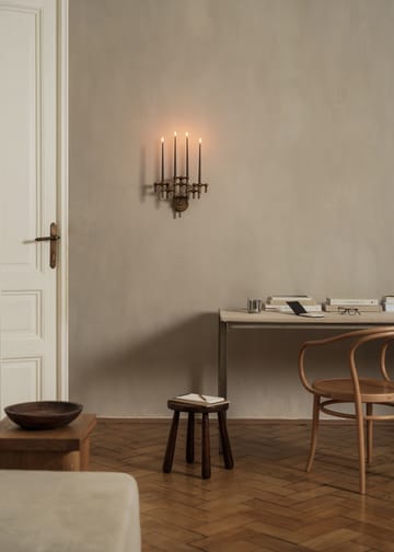 STOFF Nagel lysestage væg - Bronzed brass - STOFF