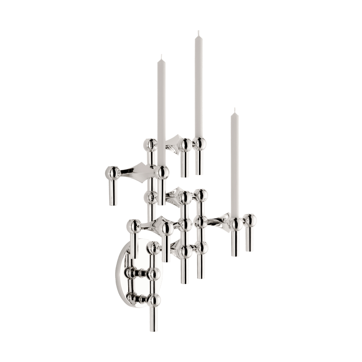 STOFF Nagel lysestage væg, Chrome STOFF