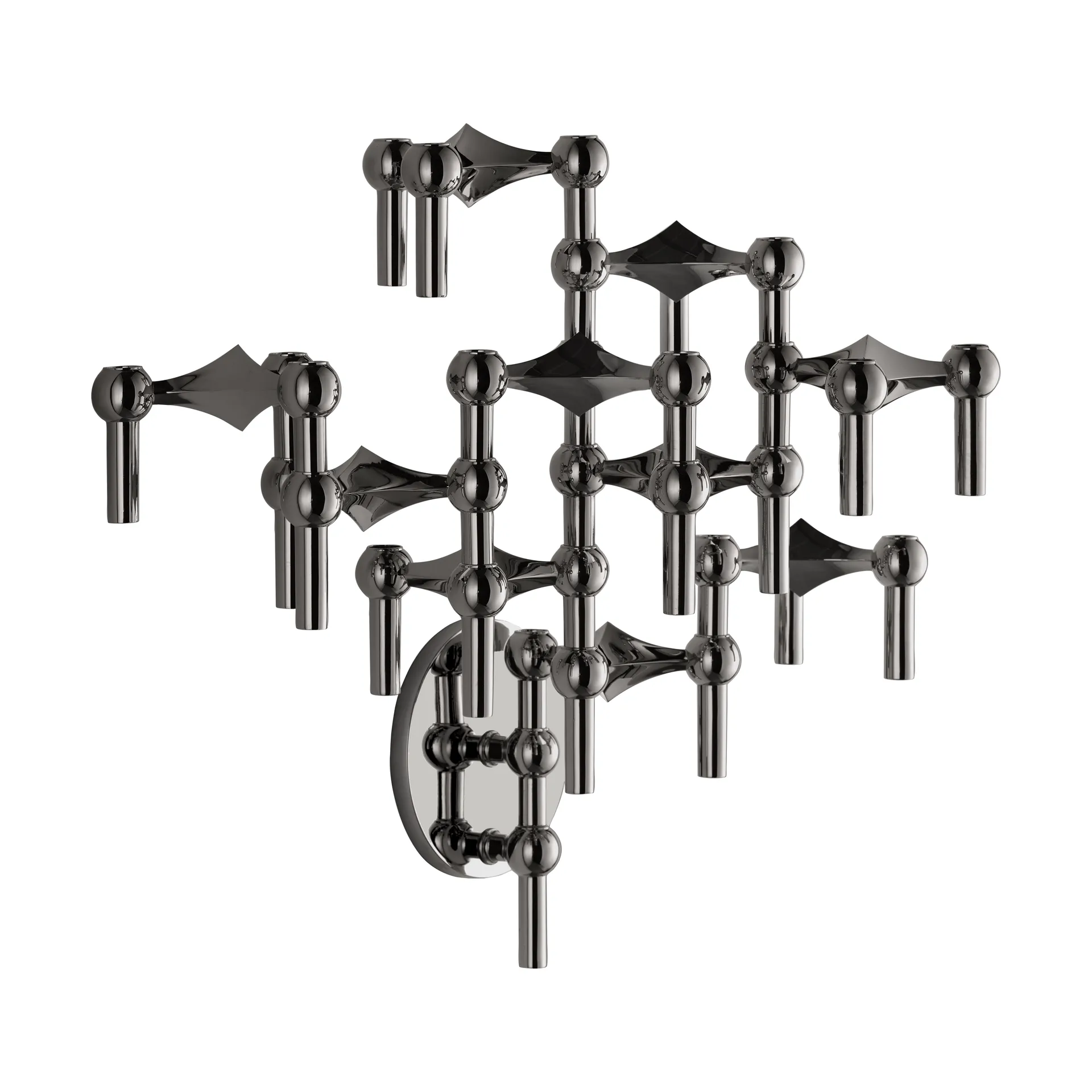 STOFF Nagel lysestage væg, Sort krom STOFF