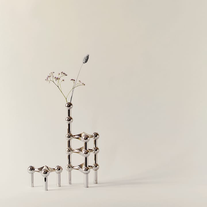 STOFF Nagel vase, Krom STOFF