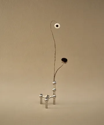 STOFF Nagel vase - Krom - STOFF