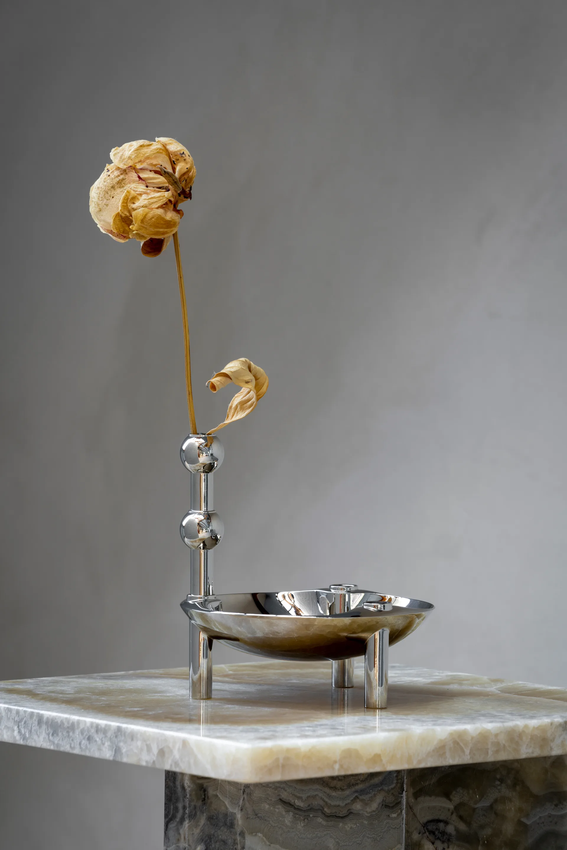 STOFF Nagel vase, Krom STOFF