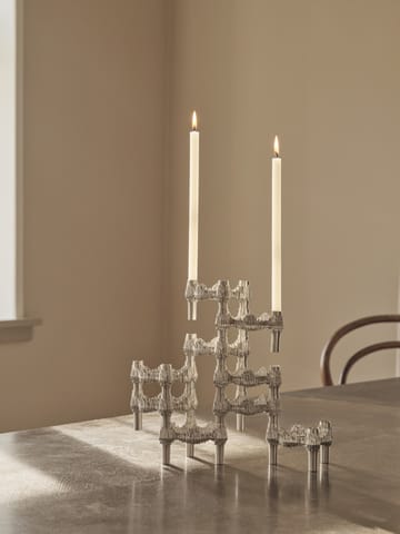 STOFF Quist lysestage 3-pak - Brushed chroom - STOFF