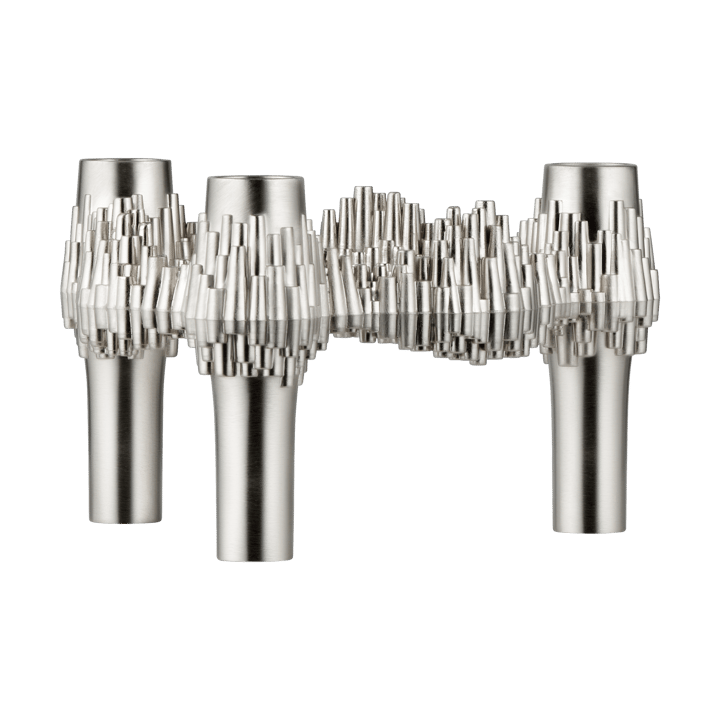 STOFF Quist lysestage - Brushed chroom - STOFF