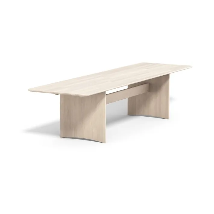 Alt bord320x110 cm birk, Lys matlak Stolab