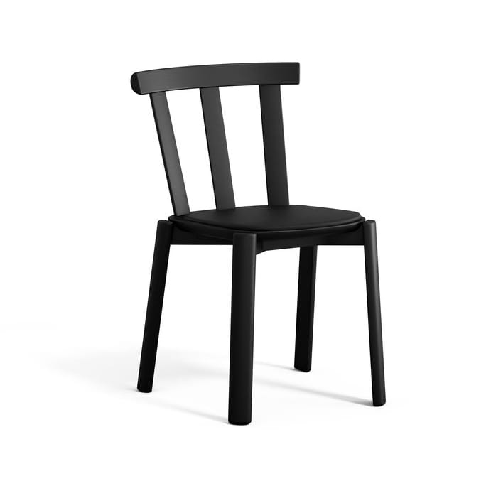 Alt stol polstret sæde birk - Elmotique 99001 black-matsort 99 - Stolab
