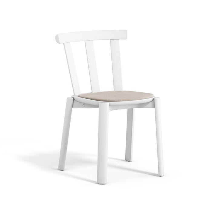 Alt stol polstret sæde birk - Hallingdal 65-103 grey/beige-hvid 21 - Stolab