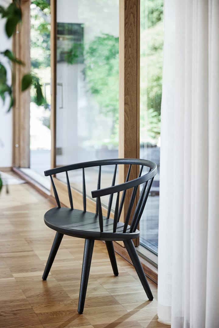 Arka loungestol birk, Sort Stolab