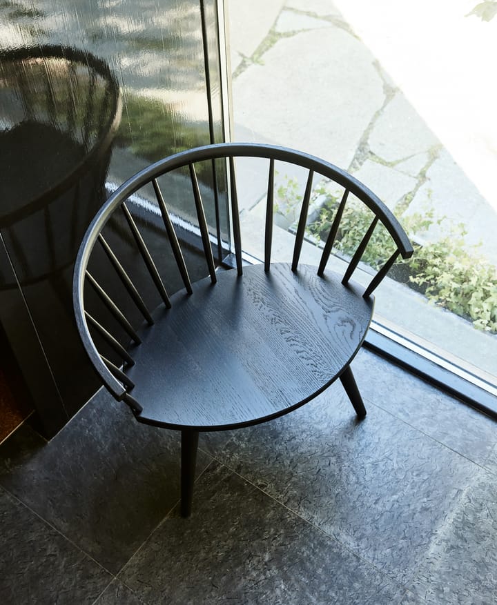Arka loungestol birk, Sort Stolab