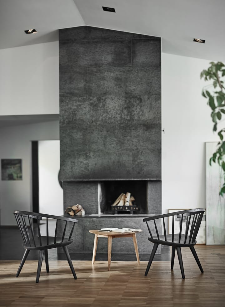Arka loungestol birk, Sort Stolab