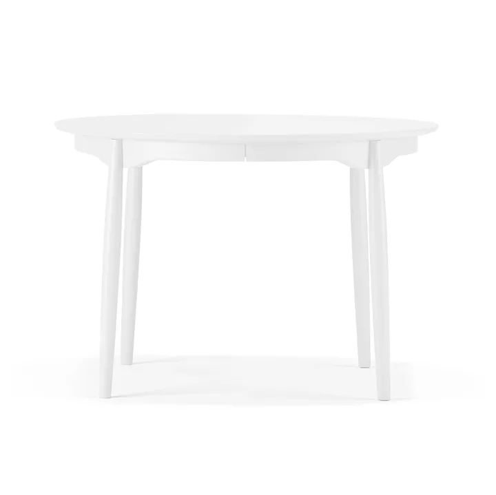 Carl spisebord delbart - Birk hvid 21, Ø115 cm - Stolab
