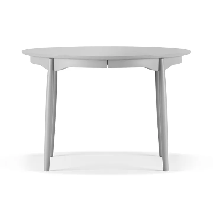 Carl spisebord delbart - Birk lysegrå 51, Ø115 cm - Stolab