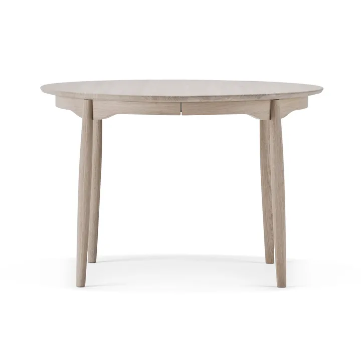 Carl spisebord delbart - Eg hvidolie, Ø115 cm - Stolab