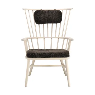 Henriette lænestol hynde&nakkepude Hvidolieret-Espresso - undefined - Stolab