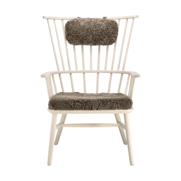 Henriette lænestol hynde&nakkepude Hvidolieret-Sahara - undefined - Stolab