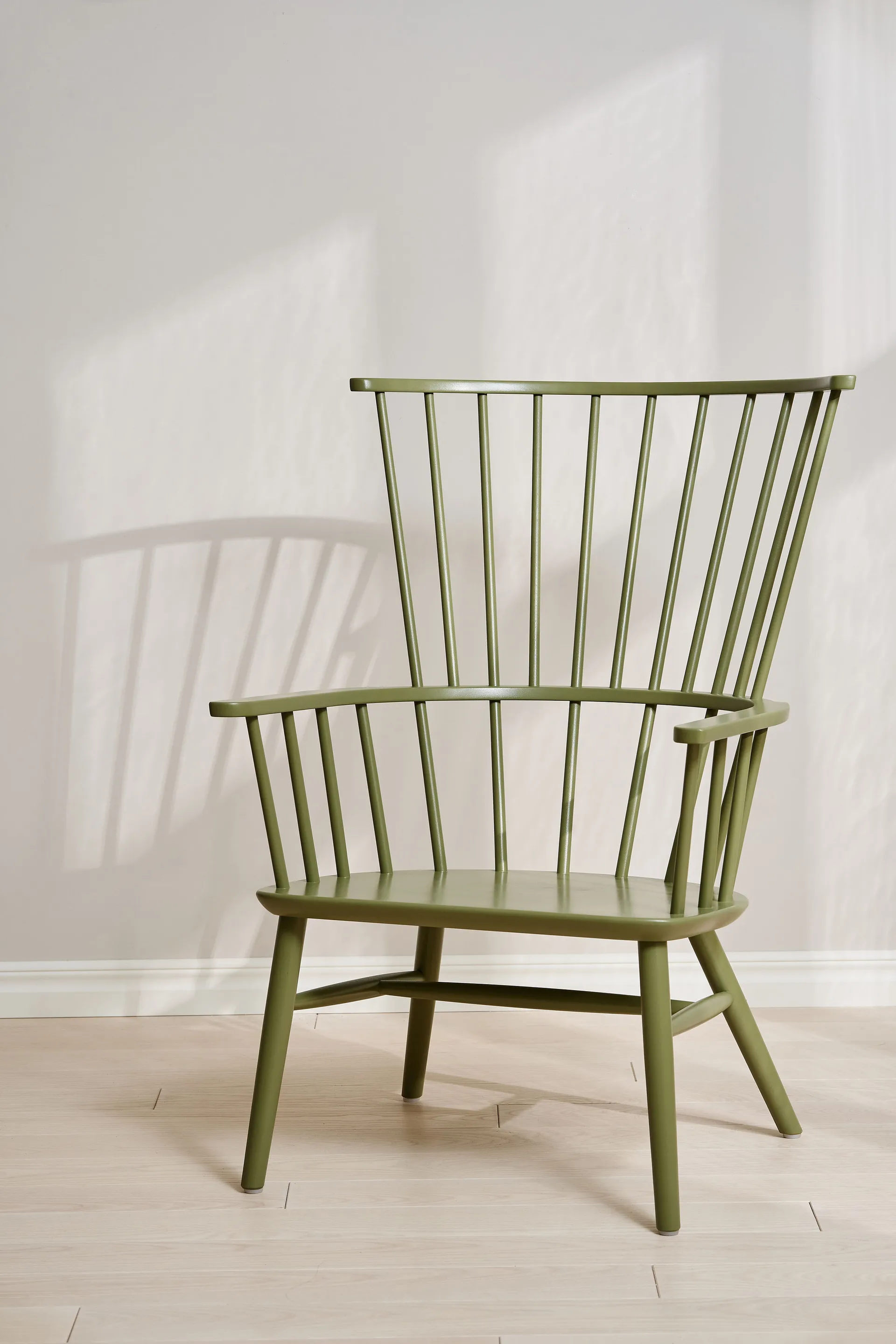 Henriette lænestol hynde&nakkepude Olivengrøn-Sahara Stolab