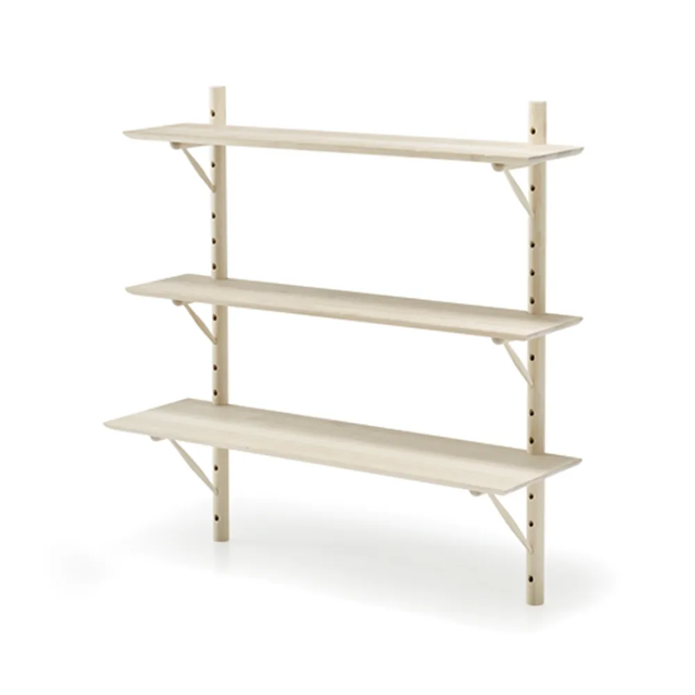 Ikon væghylde, birk lys matlak, dybde 21 cm Stolab