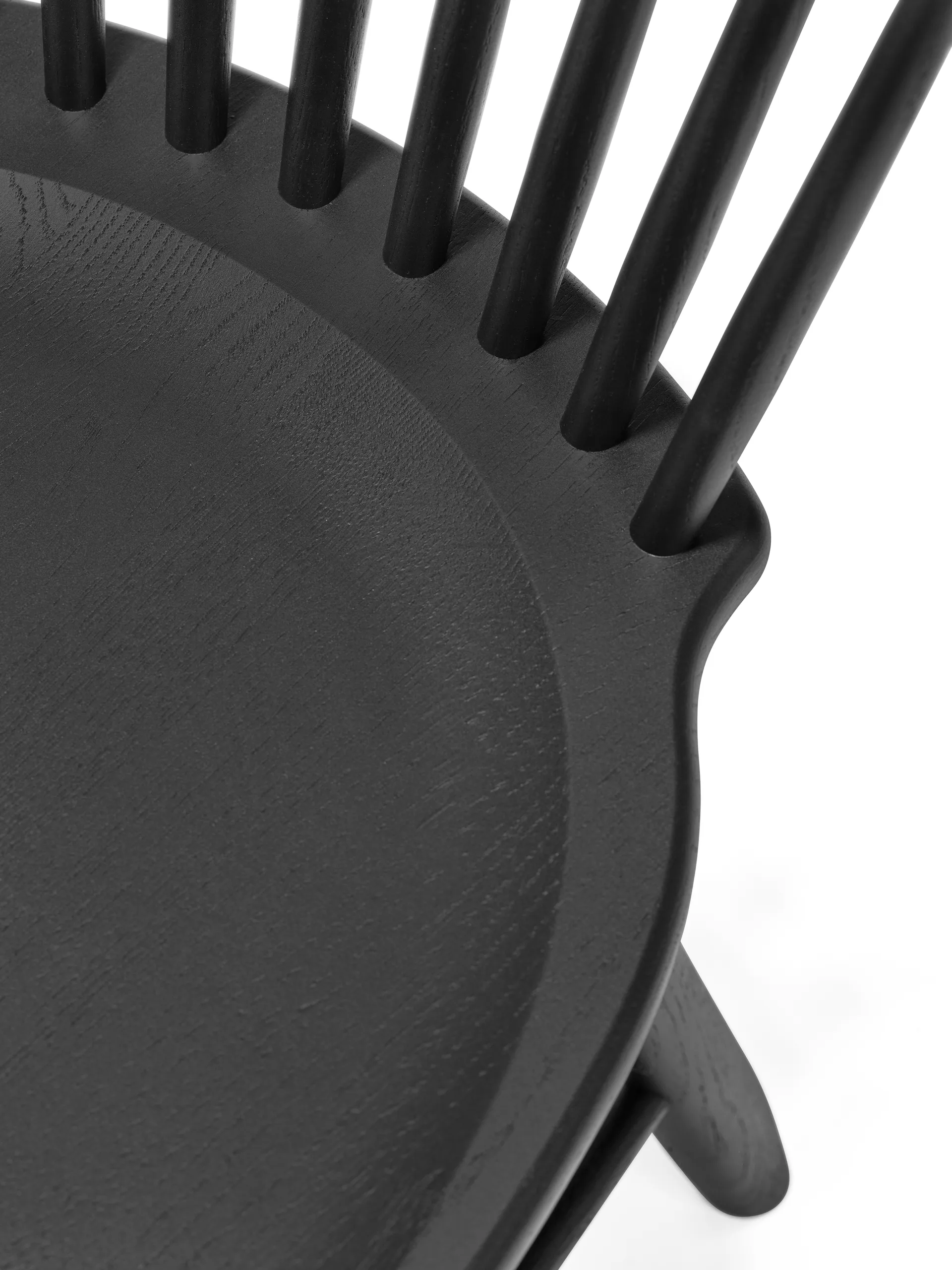 Lilla Åland stol birk, Sort Stolab