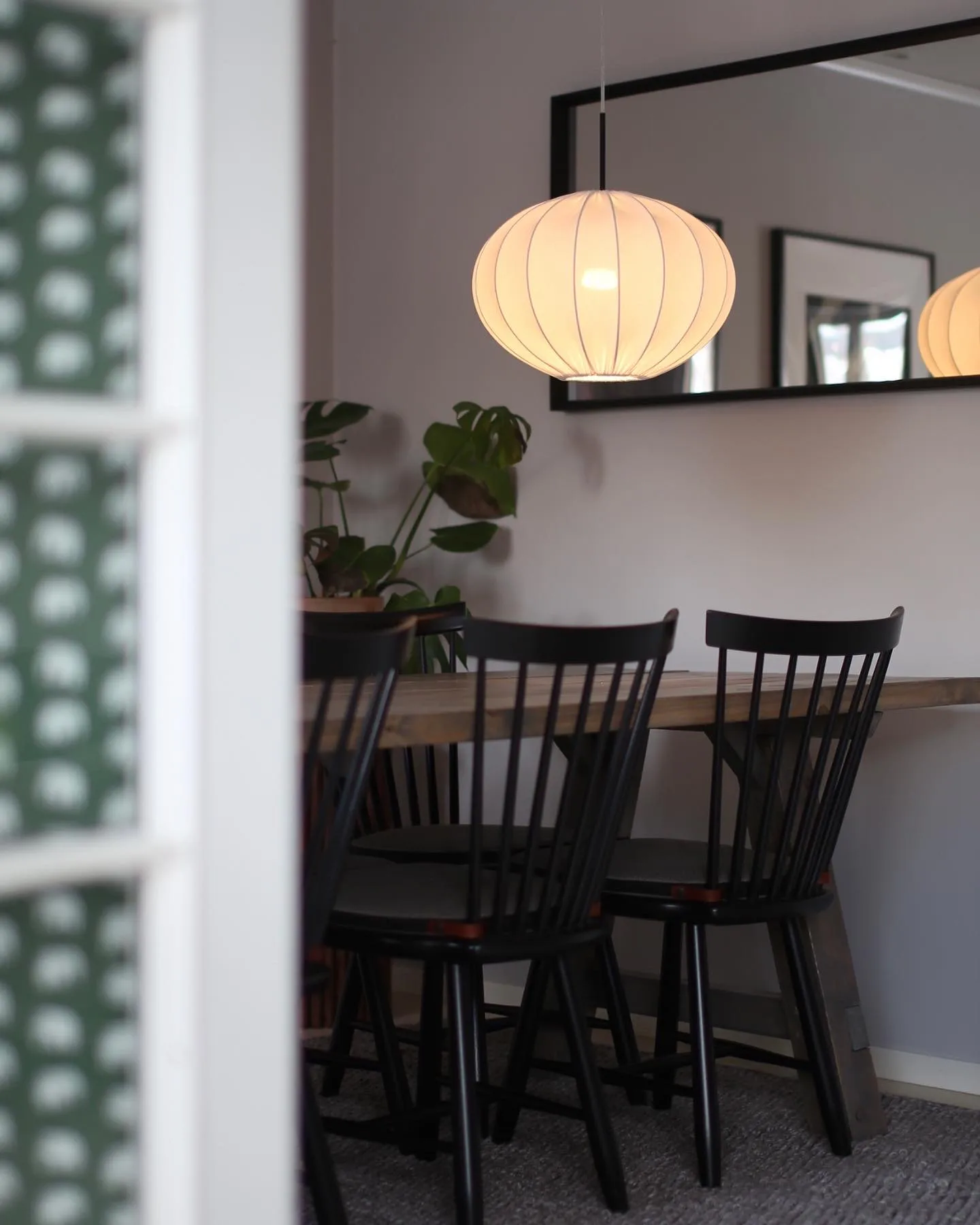 Lilla Åland stol birk, Sort Stolab