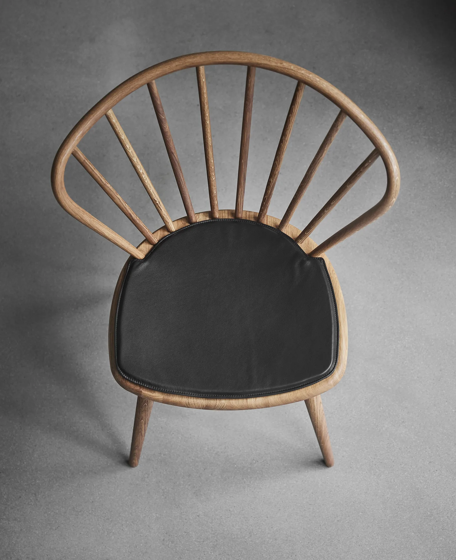 Lilla Åland/Miss Holly læderpude, Sort Stolab