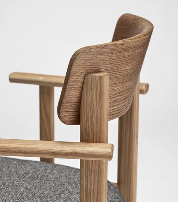 Pal karmstol - Eg natur olie-Tornado V3576 - Stolab