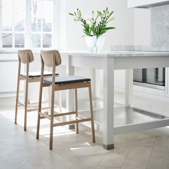 Prima Vista barstol, Brun/Beige, olieret eg Stolab