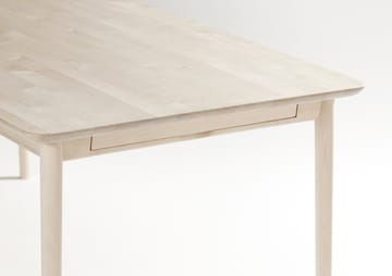 Prima Vista bord - Birk hvidolie 120x90 cm hvidolie + 1 tillægsplade - Stolab